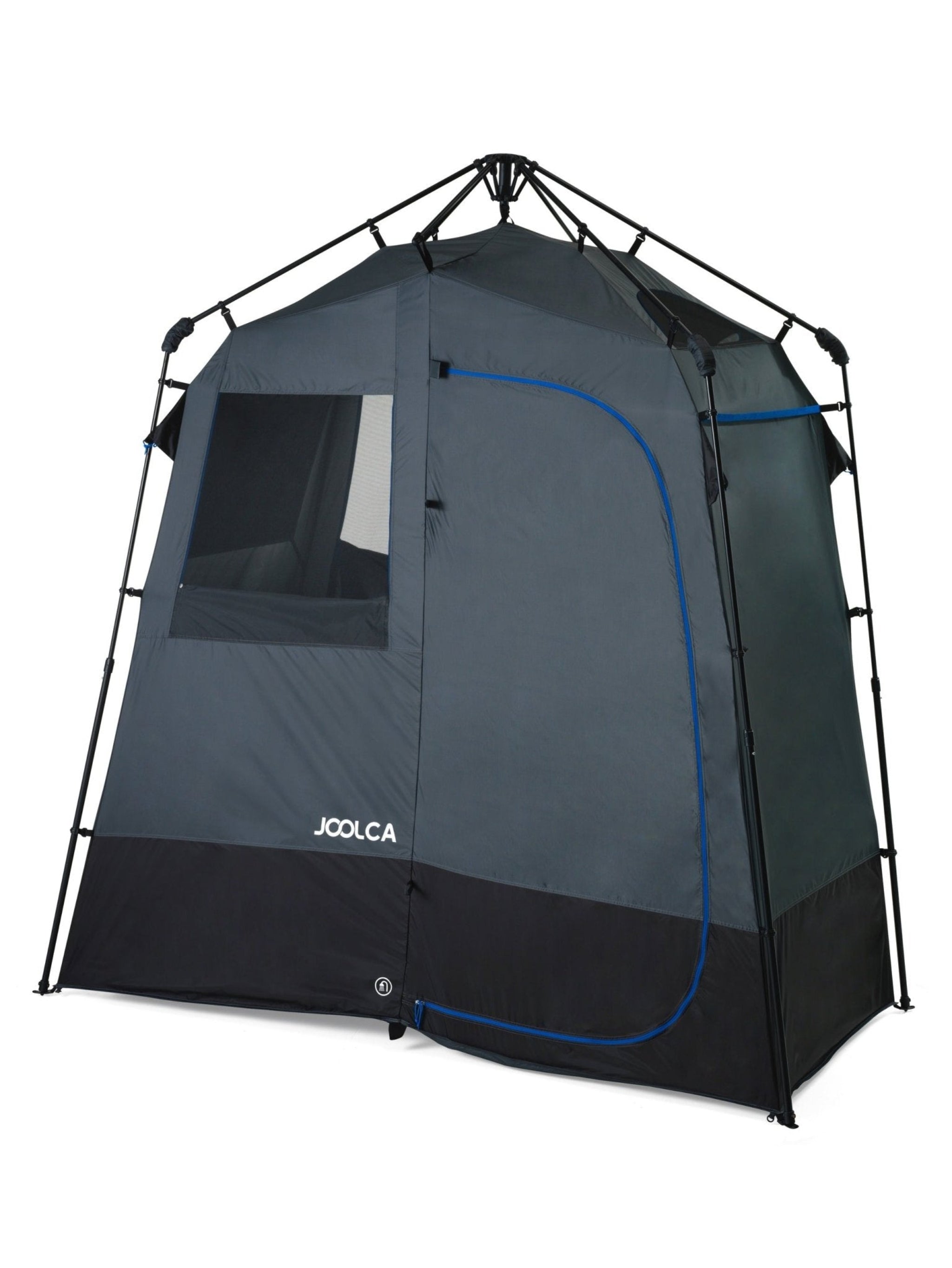 ENSUITE Double pop-up shower and toilet tent with the door closed