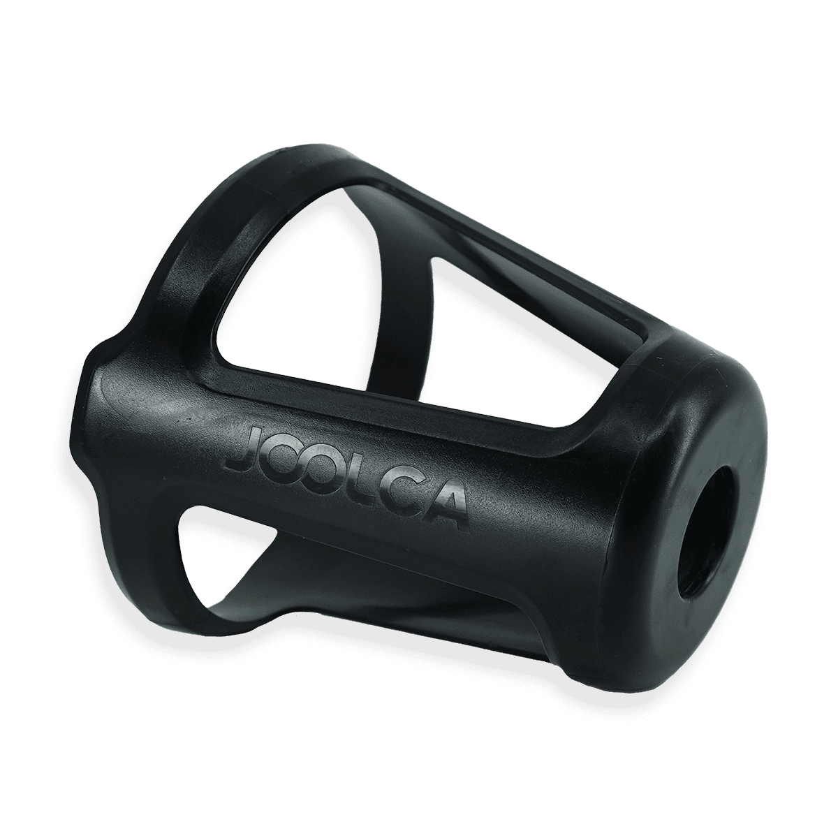Black rubber end filter collar with the Joolca logo